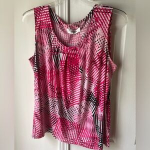 Jones Studio Vibrant Pink Sleeveless Top